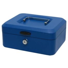 Caja Caudales con Bandeja y Cierre Tamaño Mediana 20X9,5X15 Cm. Azul Bismark 318735 Precio: 19.94999963. SKU: B15W72GTFZ