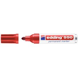 EDDING Marcador permanente 550 punta conica trazo 3-4mm rojo Precio: 3.69000027. SKU: BIX10550-02