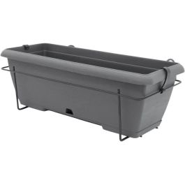 Kit de macetero con soporte metálico y bandeja integrada - GARDEN ID Teramo - Negro-anth 50 cm - Efecto piedra - Reciclado/reciclable Precio: 43.5479005082. SKU: B1JHDZDZQF