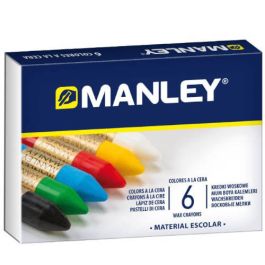 Manley Estuche de 6 ceras 60mm colores surtidos Precio: 1.9499997. SKU: B1C48SCQZN