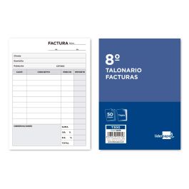 Talonario Liderpapel Facturas 8º Original Y 2 Copias 300 Con I.V.A. 5 unidades Precio: 8.79000023. SKU: B18EH4Q97W