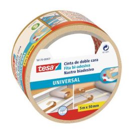 Tesa cinta adhesiva doble cara universal 50mm x 5m beige Precio: 5.94999955. SKU: B12MGF3RWM
