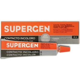 Supergen pegamento de contacto resistente incoloro tubo 40 ml en mancheta Precio: 3.4485. SKU: B1AN5HXN5A