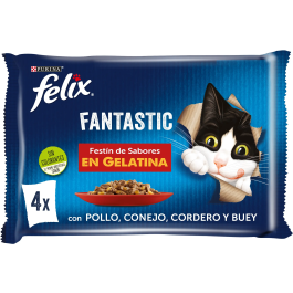 Felix Feline Fantastic Festin De Carnés 12x4X85 gr Precio: 30.8636361. SKU: B1EBTJXNP3