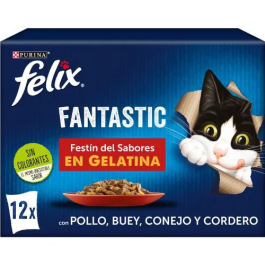 Purina Felix Feline Fantastic Festin De Carnés 12x85 gr Precio: 9.0818178. SKU: B1EHF2SQD4