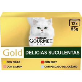 Purina Gourmet Gold Doble Placer Surtido Caja 12x85 gr Precio: 99.4999995. SKU: B14KDYTHRS