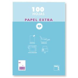 Pacsa Paquete de papel de 100 hojas retractilado liso a4 80 gr Precio: 2.58335. SKU: B1JLVTAMGR