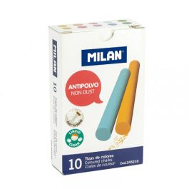 Milan Tizas color antipolvo carbonato cálcico caja de 10 Precio: 0.95000004. SKU: B15NE2X2JD