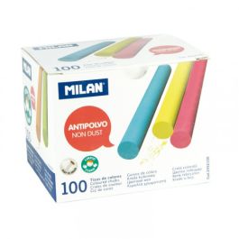 Caja 100 Tizas de Carbonato de Calcio de Colores Redondas -Antipolvo Milan 2452100 Precio: 11.94999993. SKU: B1EVMN8VW8
