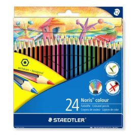 Staedtler Lápices de colores noris colour wopex ecológico -estuche 24u-