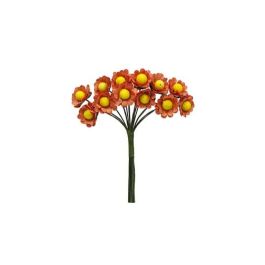 Bolsa 12 Mini Flores Pomos Papel x Naranja Precio: 6.95000042. SKU: B14KTSDVNC