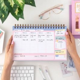 Planificador Atemporal Organizador Doble Espiral "Para Empezar Los Lunes con Ganas" Mr.Wonderful WOA09469ES