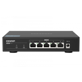 QNAP QSW-1105-5T switch No administrado Gigabit Ethernet (10/100/1000) Negro Precio: 128.95000008. SKU: S7757915