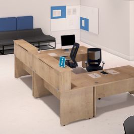 Rocada Módulo Recepción Altillo Roble/Roble 5012AR08 Medidas 120x40x30cm en Melamina