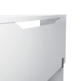 Rocada Mostrador de altillo aw04 válido para mesas work metal executive 160x30x40 cm acabado blanco/blanco
