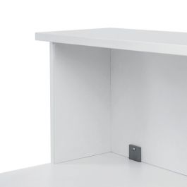 Rocada Mostrador de altillo work metal executive 200x30x40 cm acabado aw04 blanco/blanco