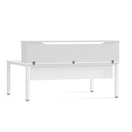 Rocada Mostrador de altillo work metal executive 200x30x40 cm acabado aw04 blanco/blanco