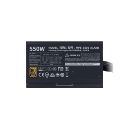 Cooler Master MWE 550 Bronze V2 unidad de fuente de alimentación 550 W 20+4 pin ATX ATX Negro