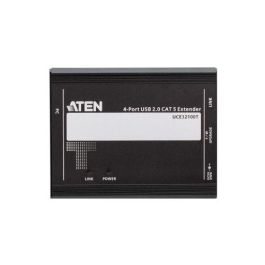 ATEN Extensor USB 2.0 por Cat 5 con hub de cuatro puertos (hasta 100 m)