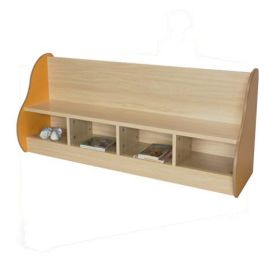Mobeduc Banco 4 Niños 602105HP18, Banco Infantil 4 Plazas Madera Melamina Haya, 138x54x40 cm