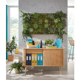 Leitz Carpeta Cosy de 3 Solapas y Bolsillo Interior, Cierre Gomas, DIN A4, Polipropileno Azul