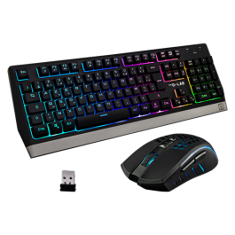 THE G-LAB Wireless Gaming Combo - Mouse + Keyboard - Spanish Layout (COMBO-TUNGSTEN/SP)