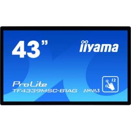 iiyama ProLite TF4339MSC-B1AG monitor pantalla táctil 109,2 cm (43") 1920 x 1080 Pixeles Multi-touch Multi-usuario Negro