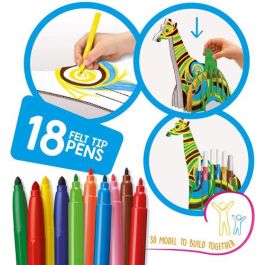 SET CREATE &amp; COLOR GIRAFFE 3D CARIOCA 42901