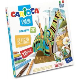 SET CREATE &amp; COLOR GIRAFFE 3D CARIOCA 42901
