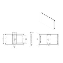 Vogels Gama Profesional Pow 1602 Outdoor Wall Mount For Lg 55Xe4F (Pow 1602)