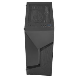 Aerocool SCAPEBKV3 Caja Gaming ATX Frontal RGB LED Cristal Templado 3xVentiladores ARGB Negro