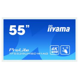 iiyama ProLite TF5539UHSC-W1AG monitor pantalla táctil 139,7 cm (55") 3840 x 2160 Pixeles Multi-touch Multi-usuario Blanco