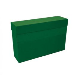 Mariola Caja de transferencia cartón forrado con tela geltex a4 verde Precio: 6.95000042. SKU: B1HKJLAEEB