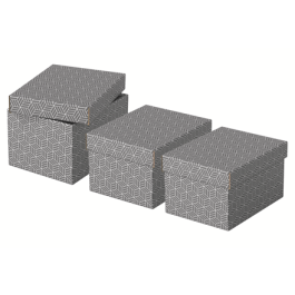 Pack 3 Cajas Grises 255X200X150Mm Esselte 628281