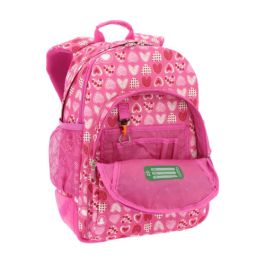 Mochila Crayoles Refuerzo Caucho+Bolsillos Rosa/Corazones Totto MA04ECO029-1710N-1I3