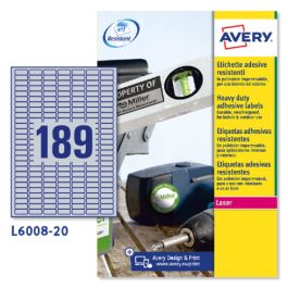 Avery Etiquetas plateadas de poliéster 25.4 x 10 mm Precio: 47.49999958. SKU: B1EVB7ZLCX