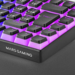 Mars Gaming MKCLOUD Teclado Inalámbrico RGB Negro Switch Rojo Portugués