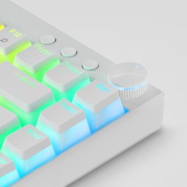 Mars Gaming MKCLOUD Teclado Inalámbrico RGB Blanco Switch Azul Portugués