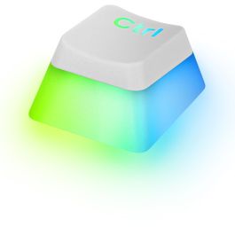 Mars Gaming MKCLOUD Teclado Inalámbrico RGB Blanco Switch Azul Portugués