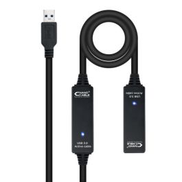 Cable Alargador USB TooQ 10.01.0313 Negro 15 m 5 Gbps