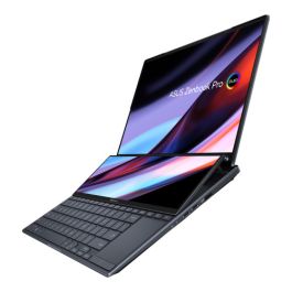 ASUS ZenBook Pro 14 Duo OLED UX8402ZE-M3023W - Portátil 14.5" WQXGA+ (Core i9-12900H, 32GB RAM, 1TB SSD, GeForce RTX 3050 Ti 4GB, Windows 11 Home) Negro tecnológico - Teclado QWERTY español