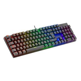 Mars Gaming MK422 Negro Teclado Gaming RGB Switch Mecánico Marrón Idioma Portugués