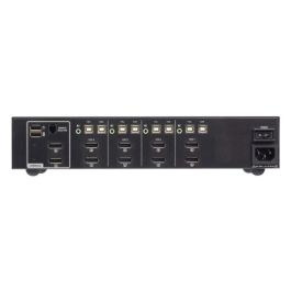 ATEN Switch KVM de Seguridad Avanzada DisplayPort Dual CS1144DP4C con CAC (PSD PP v4.0), 4 Puertos USB, 4K UHD