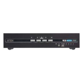 ATEN Switch KVM de Seguridad Avanzada DisplayPort Dual CS1144DP4C con CAC (PSD PP v4.0), 4 Puertos USB, 4K UHD