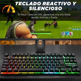 THE G-LAB Teclado Gaming Tkl Membrane Spanish Layout (KEYZ-CAESIUMTKL/SP)