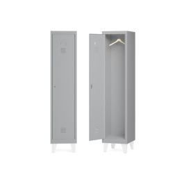 Rocada Taquilla 300 Metálica Monoblock 1 Puerta Gris 1800x330x500 mm para Vestuarios, Oficinas y Entornos Profesionales