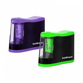 Sacapuntas Eléctrico Compact con Depósito, Color: Surtido ERICH KRAUSE 44503