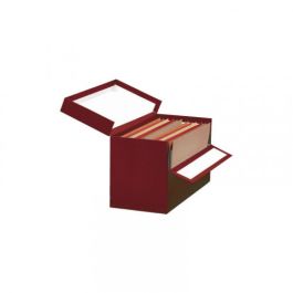 Mariola Caja de transferencia folio doble lomo cartón forrado en geltex rojo Precio: 19.98999981. SKU: B15RPXRCSN