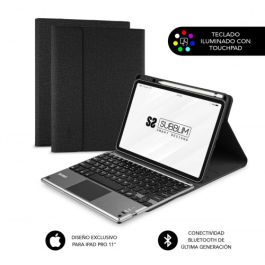 Funda para Tablet y Teclado Subblim Funda con Teclado Retroiluminado KEYTAB Pro BL BT Touchpad Ipad Pro 11 2020 Black iPad Pro 1