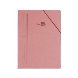 Carpeta Liderpapel Gomas Folio 3 Solapas Carton Compacto Cuero 10 unidades